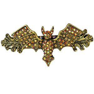Kirks Folly Cosmic Bat Queen Barrette. Signed. Made in France